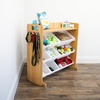image:imageHumble Crew Aspen Pet Supplies Organizer with Shelf and 9 Storage Bins  Natural Wood Frame with White Bins Hooks amp Bone Cutout Handles for Dogs Cats amp Small Pets9 Bins  Pet Supplies