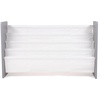 image:imageHumble Crew Inspire Extra Large Kids 4Tier Bookrack with 4 Front Pockets Toddler Bookshelf Organizer for Small amp Large Books FrontFacing Display Storage GreyWhite for Nursery amp Playroom