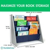 image:imageHumble Crew Kids Bookshelf 4Tier FrontFacing Book Display Organizer Montessori Toddler Bookcase for Playroom Bedroom amp Reading Corner Natural WoodPrimaryGreyNavy