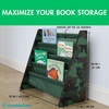 image:imageHumble Crew Kids Bookshelf 4Tier FrontFacing Book Display Organizer Montessori Toddler Bookcase for Playroom Bedroom amp Reading Corner Natural WoodPrimaryCamo Green