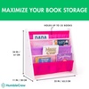 image:imageHumble Crew Kids Bookshelf 4Tier FrontFacing Book Display Organizer Montessori Toddler Bookcase for Playroom Bedroom amp Reading Corner Natural WoodPrimaryWhitePinkPurple