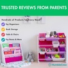 image:imageHumble Crew Kids Bookshelf 4Tier FrontFacing Book Display Organizer Montessori Toddler Bookcase for Playroom Bedroom amp Reading Corner Natural WoodPrimaryWhitePinkPurple