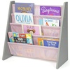image:imageHumble Crew Kids Bookshelf 4Tier FrontFacing Book Display Organizer Montessori Toddler Bookcase for Playroom Bedroom amp Reading Corner Natural WoodPrimaryGreyPink