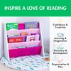 image:imageHumble Crew Kids Bookshelf 4Tier FrontFacing Book Display Organizer Montessori Toddler Bookcase for Playroom Bedroom amp Reading Corner Natural WoodPrimaryWhitePinkPurple