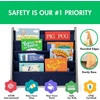 image:imageHumble Crew Kids Bookshelf 4Tier FrontFacing Book Display Organizer Montessori Toddler Bookcase for Playroom Bedroom amp Reading Corner Natural WoodPrimaryGreyNavy