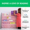 image:imageHumble Crew Kids Bookshelf 4Tier FrontFacing Book Display Organizer Montessori Toddler Bookcase for Playroom Bedroom amp Reading Corner Natural WoodPrimaryGreyPink