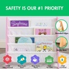 image:imageHumble Crew Kids Bookshelf 4Tier FrontFacing Book Display Organizer Montessori Toddler Bookcase for Playroom Bedroom amp Reading Corner Natural WoodPrimaryPinkWhite