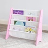 image:imageHumble Crew Kids Bookshelf 4Tier FrontFacing Book Display Organizer Montessori Toddler Bookcase for Playroom Bedroom amp Reading Corner Natural WoodPrimaryPinkWhite
