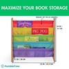 image:imageHumble Crew Kids Bookshelf 4Tier FrontFacing Book Display Organizer Montessori Toddler Bookcase for Playroom Bedroom amp Reading Corner Natural WoodPrimaryRainbow