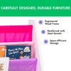 image:imageHumble Crew Kids Bookshelf 4Tier FrontFacing Book Display Organizer Montessori Toddler Bookcase for Playroom Bedroom amp Reading Corner Natural WoodPrimaryWhitePinkPurple