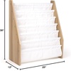 image:imageHumble Crew Kids Bookshelf 6Tier FrontFacing Book Display Organizer Montessori Toddler Bookcase for Playroom Bedroom amp Reading Corner WhiteNatural Wood  Humble CrewWhiteNatural