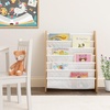 image:imageHumble Crew Kids Bookshelf 6Tier FrontFacing Book Display Organizer Montessori Toddler Bookcase for Playroom Bedroom amp Reading Corner WhiteNatural Wood  Humble CrewWhiteNatural
