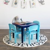 image:imageHumble Crew Kids Plastic Table and Chair Set Toddler Activity Table with 4 Chairs Lightweight EasyClean Kids Desk for Play Snacks amp Crafts Playroom Furniture BlueRedGreenYellowPurpleMultiblue Table  Chairs