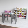 image:imageHumble Crew Kids Table and Chair Set Toddler Activity Table with 2 Chairs for Play Crafts Snacks amp Learning Wooden Kids Furniture for Playroom amp Bedroom WhiteGrey