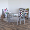 image:imageHumble Crew Kids Table and Chair Set Toddler Activity Table with 2 Chairs for Play Crafts Snacks amp Learning Wooden Kids Furniture for Playroom amp Bedroom WhiteGrey
