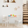 image:imageHumble Crew Kids Table and Chair Set Toddler Activity Table with 2 Chairs for Play Crafts Snacks amp Learning Wooden Kids Furniture for Playroom amp Bedroom WhiteOff White