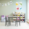 image:imageHumble Crew Kids Table and Chair Set Toddler Activity Table with 2 Chairs for Play Crafts Snacks amp Learning Wooden Kids Furniture for Playroom amp Bedroom WhiteGrey