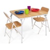image:imageHumble Crew Kids Table and Chair Set Toddler Activity Table with 2 Chairs for Play Crafts Snacks amp Learning Wooden Kids Furniture for Playroom amp Bedroom WhiteNaturalWhite  Folding