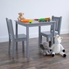 image:imageHumble Crew Kids Table and Chair Set Toddler Activity Table with 2 Chairs for Play Crafts Snacks amp Learning Wooden Kids Furniture for Playroom amp Bedroom WhiteGrey