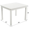 image:imageHumble Crew Kids Table and Chair Set Toddler Activity Table with 4 Chairs for Play Crafts Snacks amp Learning Wooden Kids Furniture for Playroom amp Bedroom WhiteWhitePrimary