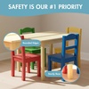 image:imageHumble Crew Kids Table and Chair Set Toddler Activity Table with 4 Chairs for Play Crafts Snacks amp Learning Wooden Kids Furniture for Playroom amp Bedroom WhiteNaturalPrimary