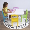 image:imageHumble Crew Kids Table and Chair Set Toddler Activity Table with 4 Chairs for Play Crafts Snacks amp Learning Wooden Kids Furniture for Playroom amp Bedroom WhiteWhitePastels