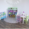 image:imageHumble Crew Kids Table and Chair Set Toddler Activity Table with 4 Chairs for Play Crafts Snacks amp Learning Wooden Kids Furniture for Playroom amp Bedroom WhiteWhitePastels