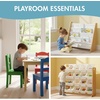 image:imageHumble Crew Kids Table and Chair Set Toddler Activity Table with 4 Chairs for Play Crafts Snacks amp Learning Wooden Kids Furniture for Playroom amp Bedroom WhiteNaturalPrimary