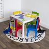 image:imageHumble Crew Kids Table and Chair Set Toddler Activity Table with 4 Chairs for Play Crafts Snacks amp Learning Wooden Kids Furniture for Playroom amp Bedroom WhiteWhitePrimary