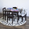 image:imageHumble Crew Kids Table and Chair Set Toddler Activity Table with 4 Chairs for Play Crafts Snacks amp Learning Wooden Kids Furniture for Playroom amp Bedroom WhiteEspresso