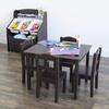 image:imageHumble Crew Kids Table and Chair Set Toddler Activity Table with 4 Chairs for Play Crafts Snacks amp Learning Wooden Kids Furniture for Playroom amp Bedroom WhiteEspresso