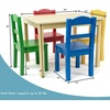 image:imageHumble Crew Kids Table and Chair Set Toddler Activity Table with 4 Chairs for Play Crafts Snacks amp Learning Wooden Kids Furniture for Playroom amp Bedroom WhiteNaturalPrimary