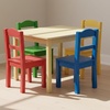 image:imageHumble Crew Kids Table and Chair Set Toddler Activity Table with 4 Chairs for Play Crafts Snacks amp Learning Wooden Kids Furniture for Playroom amp Bedroom WhiteNaturalPrimary