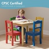 image:imageHumble Crew Kids Table and Chair Set Toddler Activity Table with 4 Chairs for Play Crafts Snacks amp Learning Wooden Kids Furniture for Playroom amp Bedroom WhiteNaturalPrimary