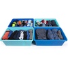 image:imageHumble Crew Large Plastic Storage Bins for Kids Set of 4 Sturdy Toy Organizer Bins for Playroom Nursery Classroom amp Bedroom Storage WhiteNavyTeal