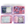 image:imageHumble Crew Large Plastic Storage Bins for Kids Set of 4 Sturdy Toy Organizer Bins for Playroom Nursery Classroom amp Bedroom Storage WhitePinkPurple