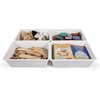 image:imageHumble Crew Large Plastic Storage Bins for Kids Set of 4 Sturdy Toy Organizer Bins for Playroom Nursery Classroom amp Bedroom Storage WhiteWhite