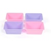 image:imageHumble Crew Small Plastic Storage Bins for Kids Set of 12 Sturdy Toy Organizer Bins for Playroom Nursery Classroom amp Bedroom Storage WhitePinkPurple