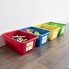 image:imageHumble Crew Small Plastic Storage Bins for Kids Set of 12 Sturdy Toy Organizer Bins for Playroom Nursery Classroom amp Bedroom Storage WhitePrimary