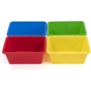 image:imageHumble Crew Small Plastic Storage Bins for Kids Set of 12 Sturdy Toy Organizer Bins for Playroom Nursery Classroom amp Bedroom Storage WhitePrimary