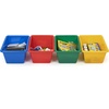 image:imageHumble Crew Small Plastic Storage Bins for Kids Set of 12 Sturdy Toy Organizer Bins for Playroom Nursery Classroom amp Bedroom Storage WhitePrimary