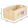 image:imageHumble Crew Toy Storage Chest for Kids Natural Wood Finish Large Toy Box with CutOut Handles amp Rounded Corners PLAY Design for Toddlers amp Preschoolers
