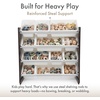 image:imageHumble Crew Toy Storage Organizer with 12 Removable Storage Bins for Kids Playroom 4Tier Toddler Toy Organization GreyBlueGreenYellowEspressoWhite