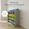 image:imageHumble Crew Toy Storage Organizer with 12 Removable Storage Bins for Kids Playroom 4Tier Toddler Toy Organization GreyBlueGreenYellowGreyBlueGreenYellow