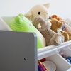 image:imageHumble Crew Toy Storage Organizer with 12 Removable Storage Bins for Kids Playroom 4Tier Toddler Toy Organization GreyBlueGreenYellowGreyWhite