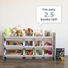 image:imageHumble Crew Toy Storage Organizer with 12 Removable Storage Bins for Kids Playroom 4Tier Toddler Toy Organization GreyBlueGreenYellowGreyWhite