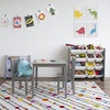image:imageHumble Crew Toy Storage Organizer with 12 Removable Storage Bins for Kids Playroom 4Tier Toddler Toy Organization GreyBlueGreenYellowGreyWhite
