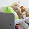 image:imageHumble Crew Toy Storage Organizer with 12 Removable Storage Bins for Kids Playroom 4Tier Toddler Toy Organization Natural WoodAquaGreyWhite