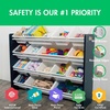 image:imageHumble Crew Toy Storage Organizer with 16 Removable Storage Bins for Kids Playroom 4Tier Toddler Toy Organization and Storage WhiteWhiteBlackWhite