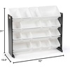 image:imageHumble Crew Toy Storage Organizer with 16 Removable Storage Bins for Kids Playroom 4Tier Toddler Toy Organization and Storage WhiteWhiteBlackWhite